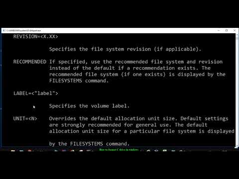 How to format