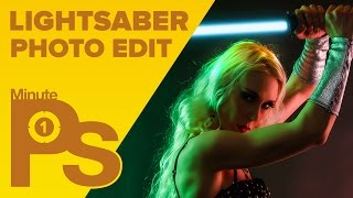 How to Create a LIGHTSABER in Photoshop #MinutePhotoshop screenshot 4