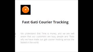 Why choose gatitracking.com for track gati courier