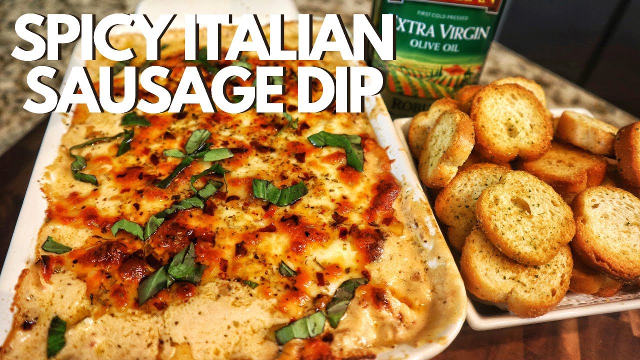 Spicy Italian Sausage Dip Super Bowl Foods And Appetizers WeCookin