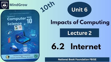 Unit 6 Impacts of Computing | 6.2 Internet | Uses of Internet Class 10 Computer Science | FBISE NBF