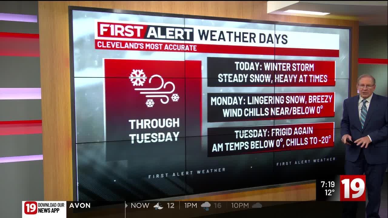 19 First Alert Day: Over a foot of snow possible by tomorrow morning ...