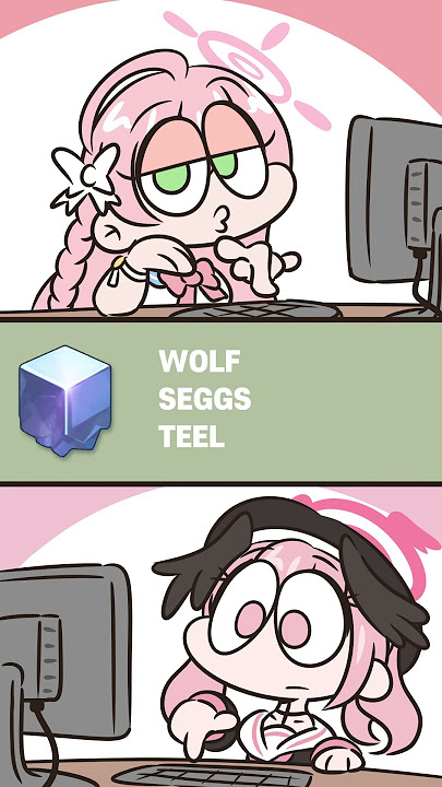 WOLF SEGGS TEEL [Blue archive cartoon - Koharu, Hanako]