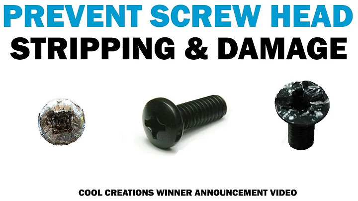 How to Prevent Screw Stripping & Cool Creations Winner | Fasteners 101