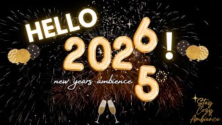 2026 New Year TV Frame Art ✨ Gold & Black Auld Lang Syne Music Loop Ambience Screensaver screenshot 4