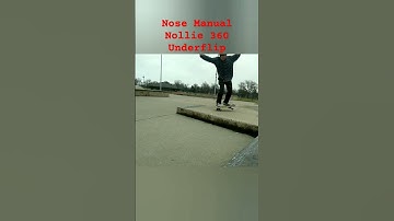 Nose Manual Nollie 360 Underflip #skateboarding #skateboardingisfun
