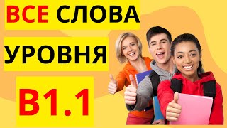 ВСЕ СЛОВА УРОВНЯ B1.1 - 📢 НЕМЕЦКИЙ ЯЗЫК С ПРИМЕРАМИ ПРОСТЫХ ПРЕДЛОЖЕНИЙ