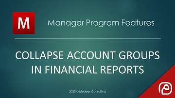 Manager.io Guides 59: Collapse account groups in financial reports