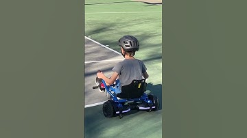 Ansel attempts the hoverboard cart