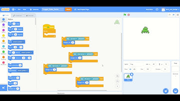 Frogger 03 - Getting the Frog moving in all 4 directions - Create a Video Game with Scratch