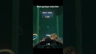 Rare cyclops voice like while I was recording my video 🗣️ #subnautica #fyp #voicelines  #secret