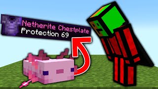 Minecraft, But Axolotls Drop OP Items...