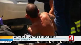 Woman runs over purse thief in North Carolina