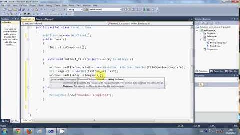 C# Download File From Internet