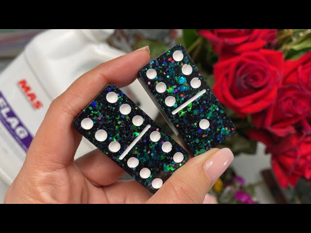 Making LAYERED Dominoes with RESIN 