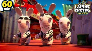 Attention au Gang des Lapins ! - 1H | Les Lapins Crétins Invasion🐰 | Nouveaux épisodes HD