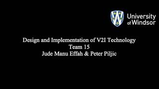 V2I Technology Demo