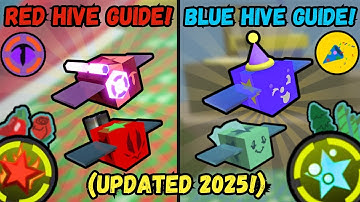 The Ultimate 2025 Bee Swarm Simulator Red Hive AND Blue Hive Guide! | Bee Swarm Simulator