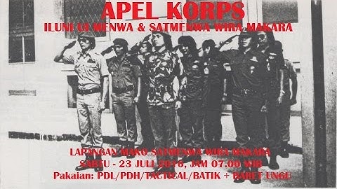 Apel Korps 1 Alumni Menwa UI