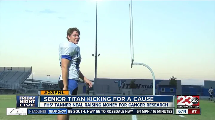Frontier kicker Tanner Neal raising money for chil...