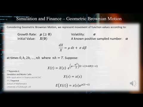 Simulation and Finance – Geometric Brownian Motion