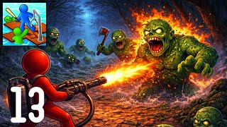 Zombie Raft - Gameplay Walkthrough  - Killing Enemies (iOS, Android) Part 13 screenshot 4