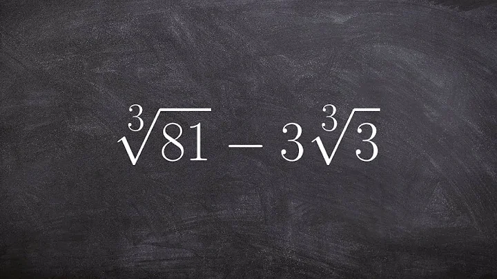 Subtracting the cube root of one expression from another