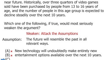 June 2007 LSAT, Section 2, Logical Reasoning, Question 9, Explanation