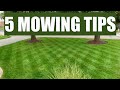 5 MOWING TIPS for a THICK GREEN LAWN