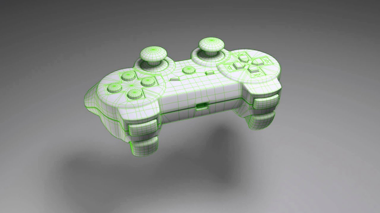 3D Model - PS3 Controller - YouTube
