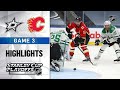 NHL Highlights | First Round, Gm3: Stars @ Flames - Aug. 14, 2020