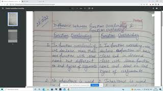 Function Overloading vs Overriding in C++
