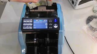 100% Ecb Test Ped Mixed Value Euro Usd Gbp Cad Mxn Bill Counter Money Counting Machine