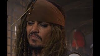 Johnny Depp as Captain Jack Sparrow funny moments, scenes, clips and bloopers