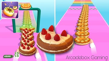 Cake Stack All Levels Gameplay Android ios (Level 14) #arcadeboxgaming