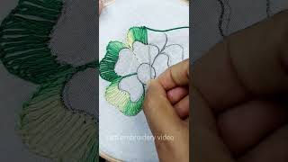 Embroidery for beginners 💜#embroidery #handembroidery #tutorial #beginnerembroidery