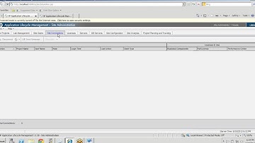 HP ALM Administration creating domain, projects, users