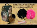 Como hacer un  llavero de pompón sintètico  para tus Bolsos .