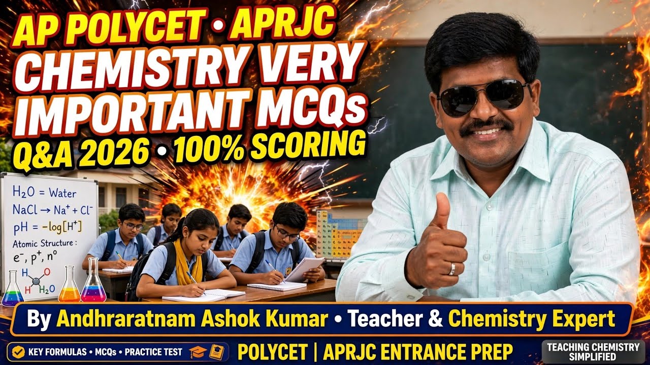 AP POLYCET/APRJC # CHEMISTRY # important # Previous Years Questions ...