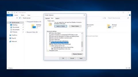 How To Remove Windows Icon Check Boxes In Windows 10