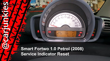 Smart Fortwo 1.0 Petrol (2008) - Service Indicator Reset