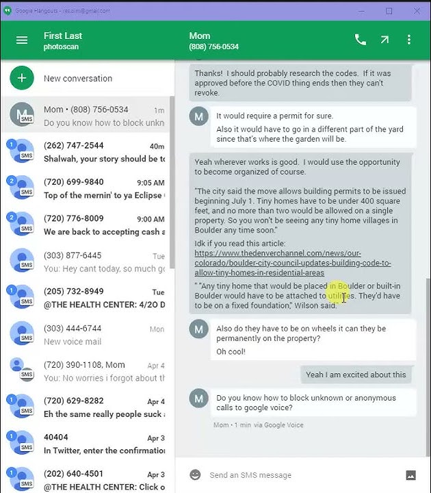 Blocking google voice numbers youtube