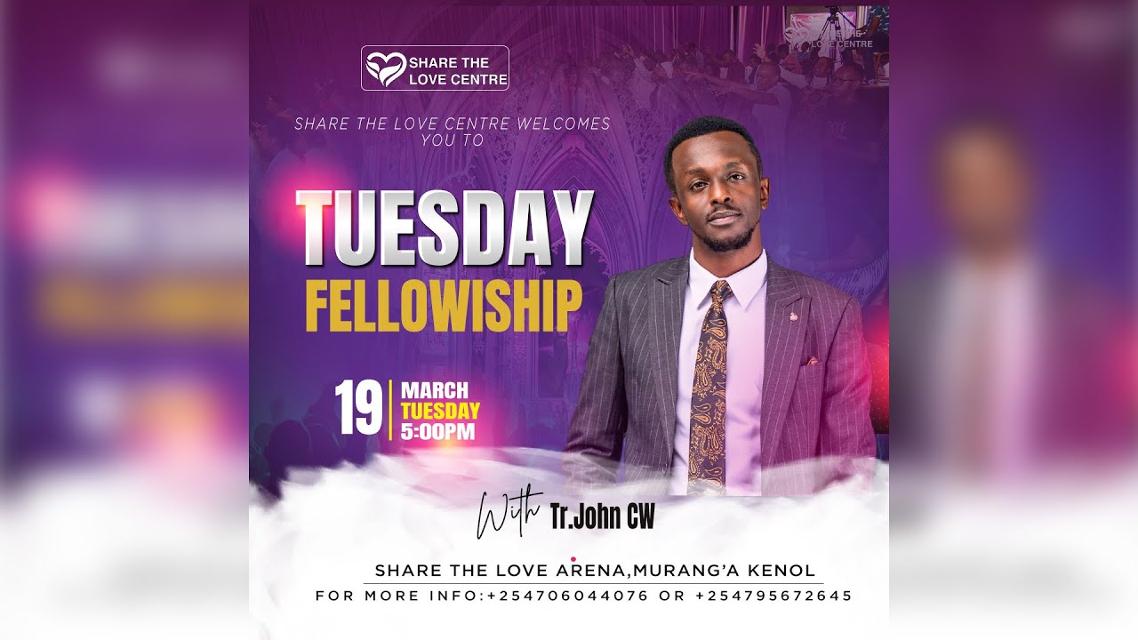 TUESDAY FELLOWSHIP WITH TR JOHN CW || 19-03- 2024 - YouTube