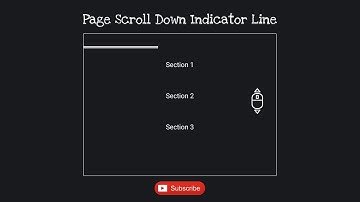 Page Scroll Down Indicator | HTML & CSS & JS