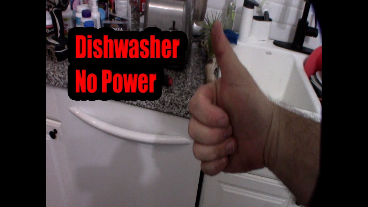 Kitchenaid Dishwasher No Power No Lights Troubleshooting Repair Fuse