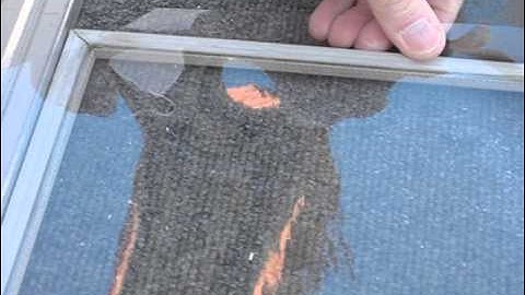 How-to Install Clear Plastic In Screen Frame - Part 1