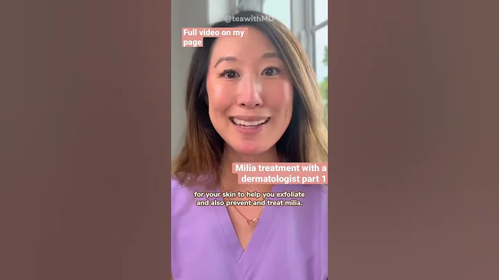 PREVENTION and treatment of #milia with a #dermatologist | #shorts