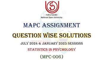 #ignou  MPC 006 Solved Assignment 2024 - 2025 | July 2024 & January 2025 | #ignousolvedassignment