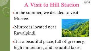 Essay on A Visit to Hill Station #essay #easytolearnandwrite #visit #hillstation #murree #hills