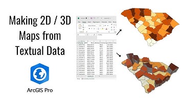 How to Create 2D and 3D Maps using Excel or CSV Data in ArcGIS pro?